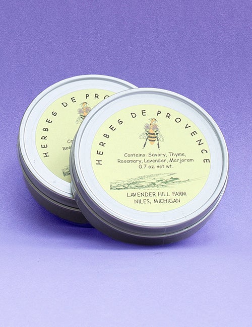 HerbesdeProvence 4 oz tin Lavender Hill Farm of Niles MI LLC